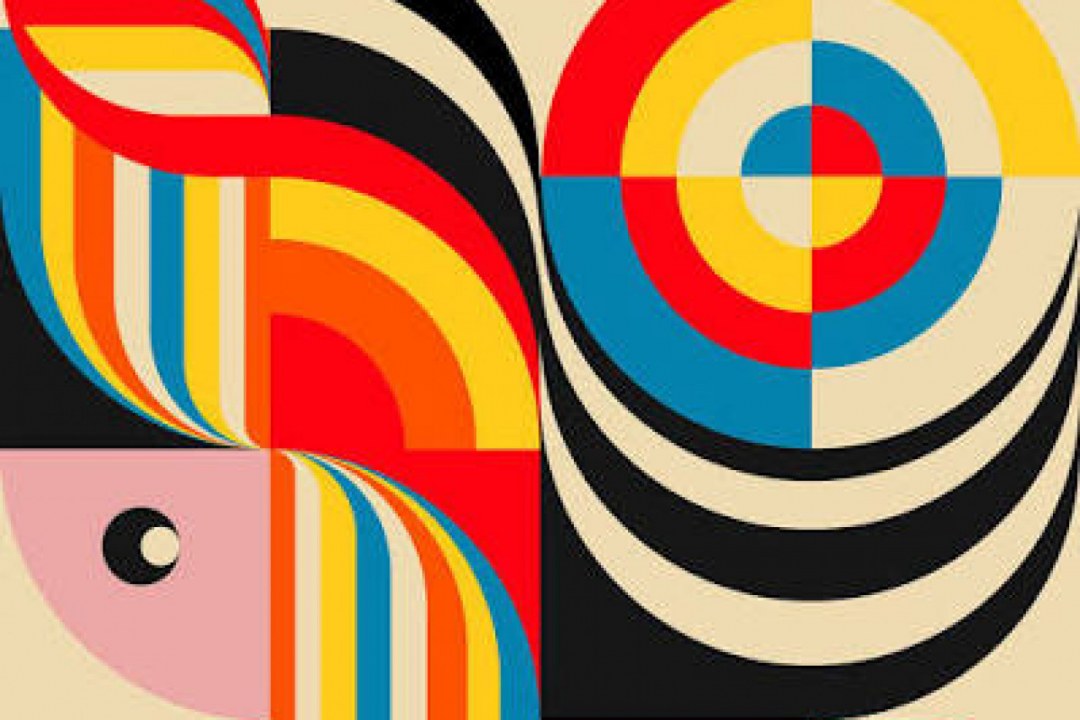 Abstract Geometric Color Harmony