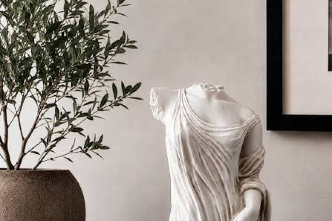 Sculpted Marble Classical Torso