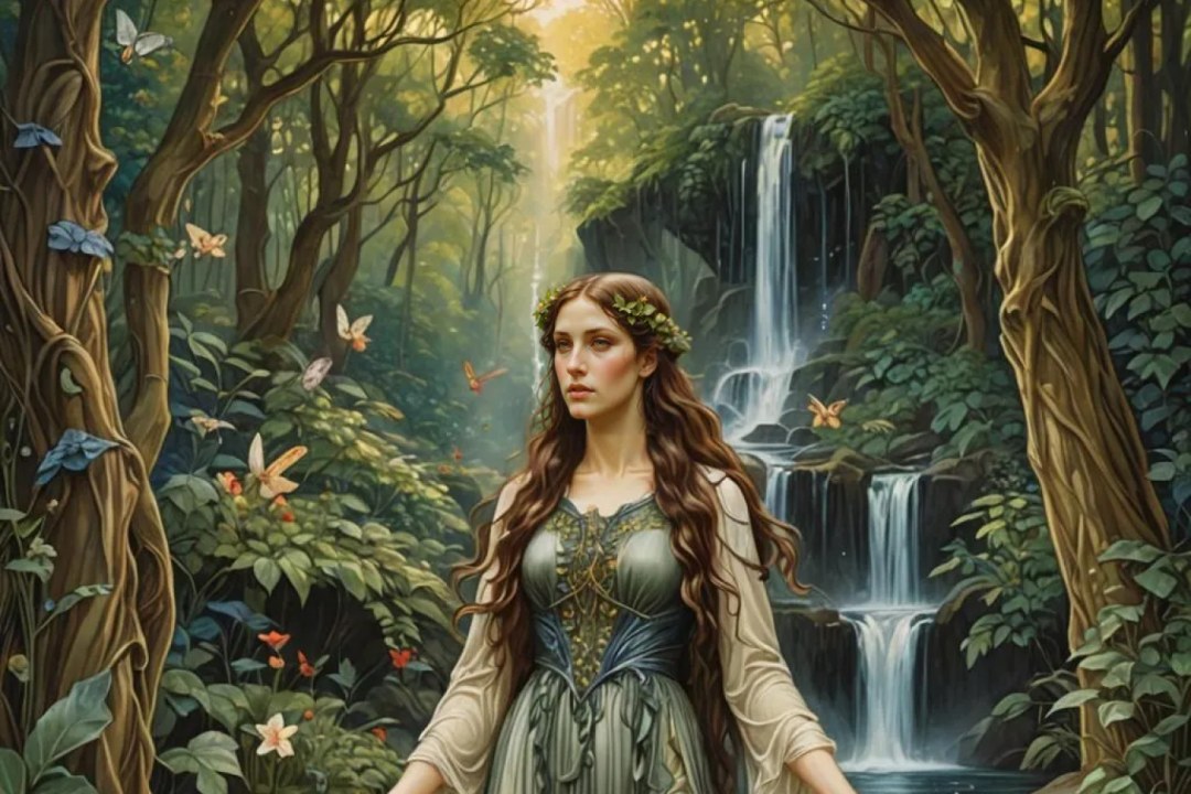 Pre-Raphaelite Enchanted Forest