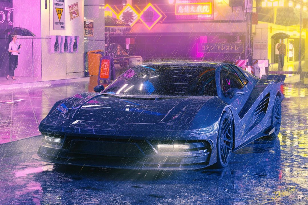 Custom Cyberpunk Concept Vehicle