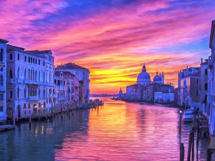 Venice Grand Canal Sunset