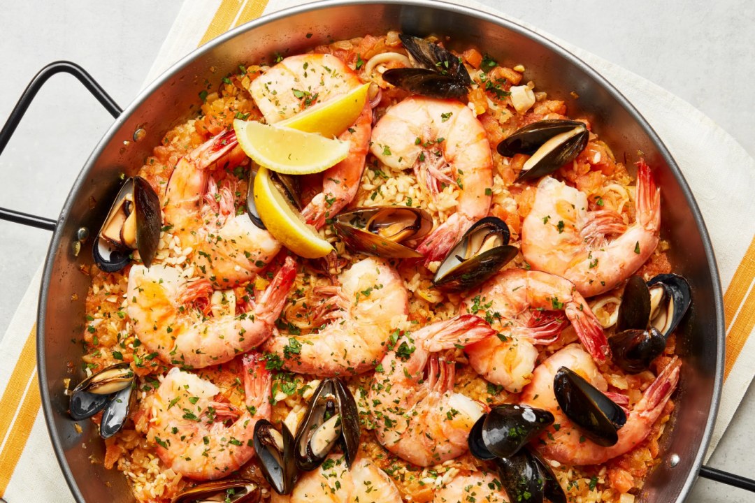 Creamy Seafood Paella Valencia