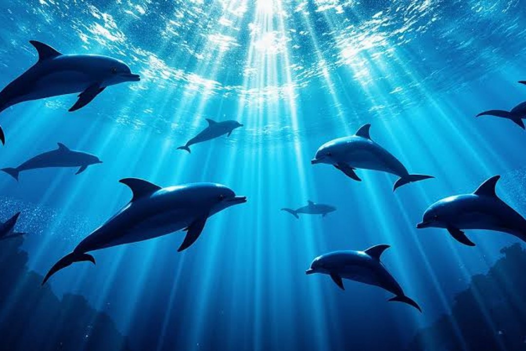 Dolphin Pod Azure Waters