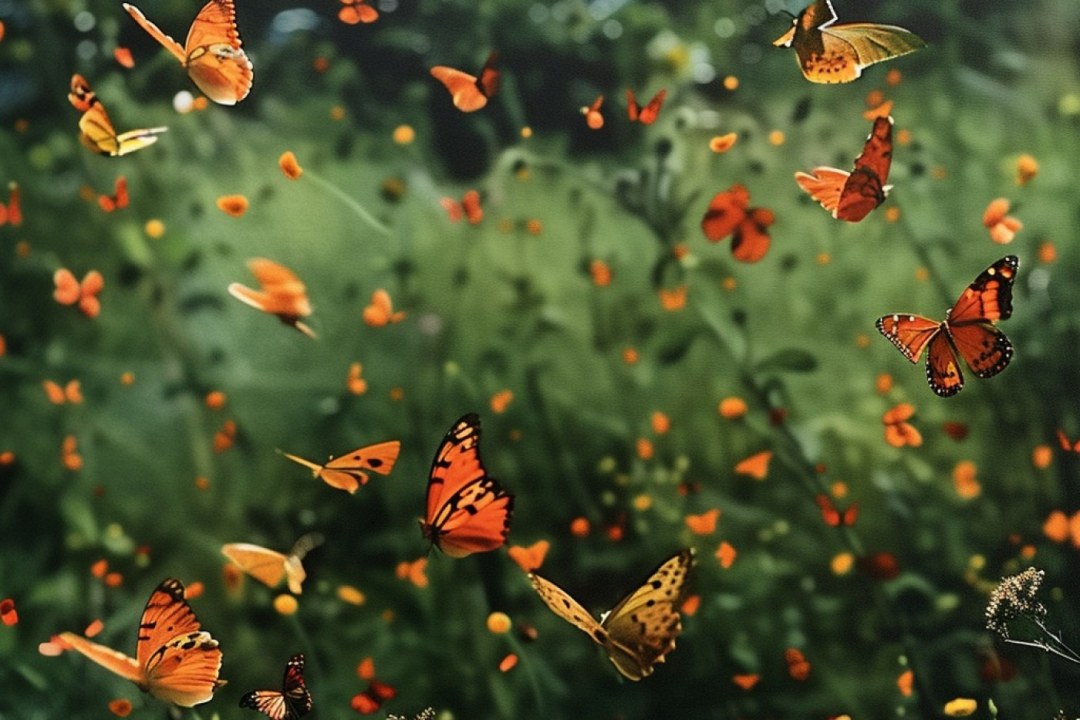 Summer Meadow Butterfly Dance