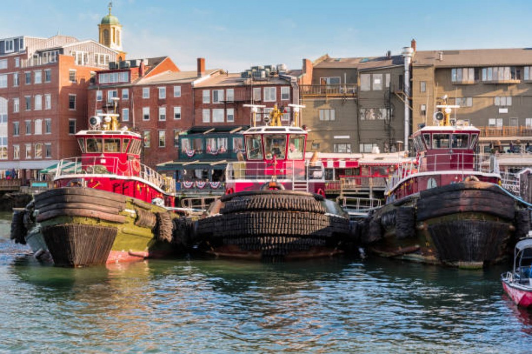 Vintage Tugboat Harbor Morning