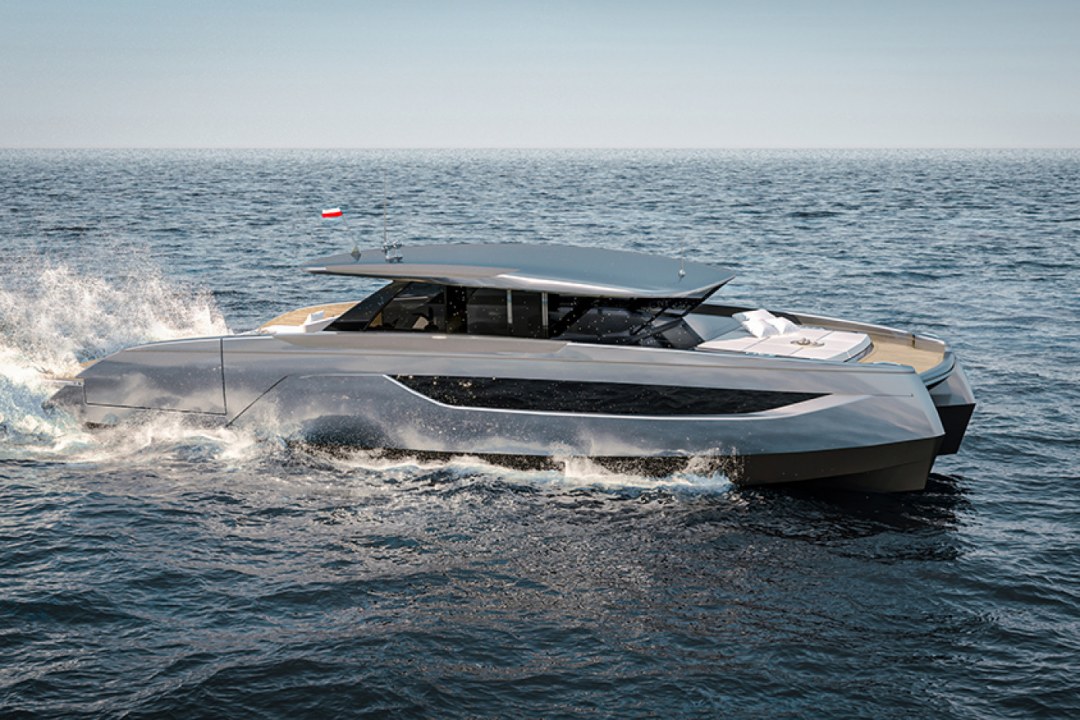 Luxury Racing Catamaran Waves