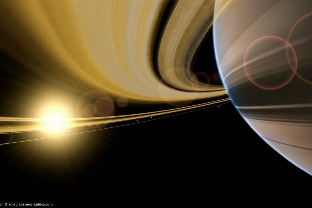 Saturn Rings Silhouette