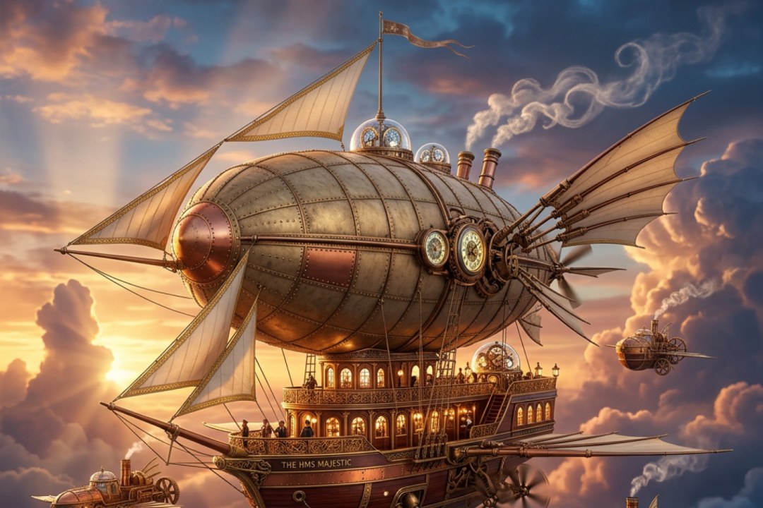 Victorian Steampunk Airship