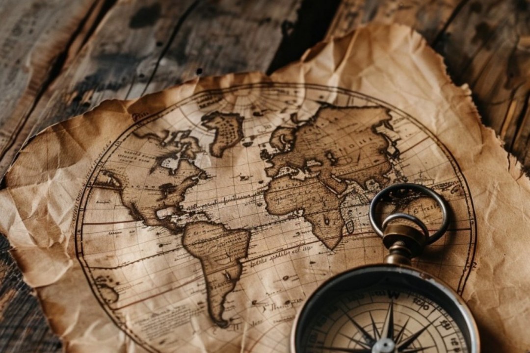 Antique Compass & Cartography Maps