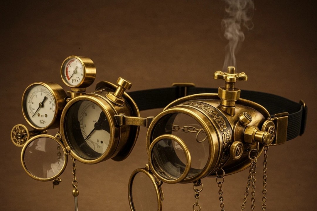 Steampunk Brass Goggles & Gadgets